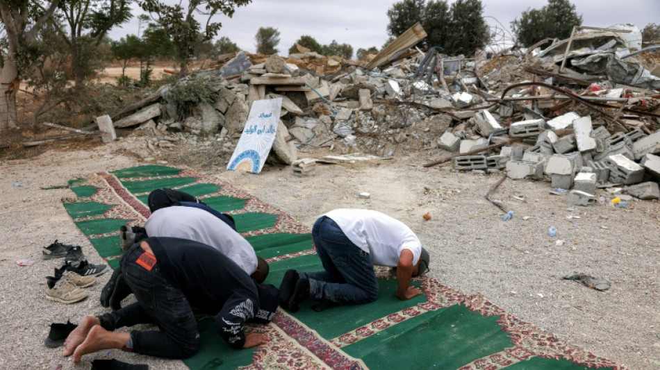 'Holding our ground': Israel demolishes dozens of Bedouin homes
