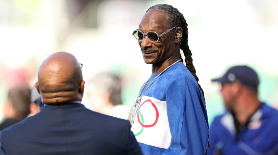 Snoop Dogg als Fackeltr&auml;ger - bitte nicht fallen lassen