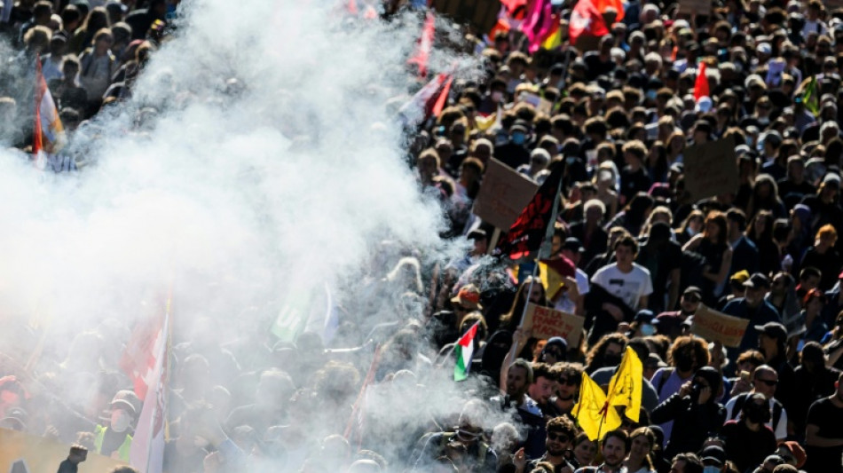 Clashes, disruption in France on day of anger against Macron