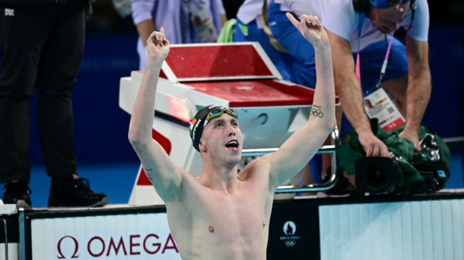 Wiffen makes Irish history with Olympic 800m freestyle gold&nbsp;
