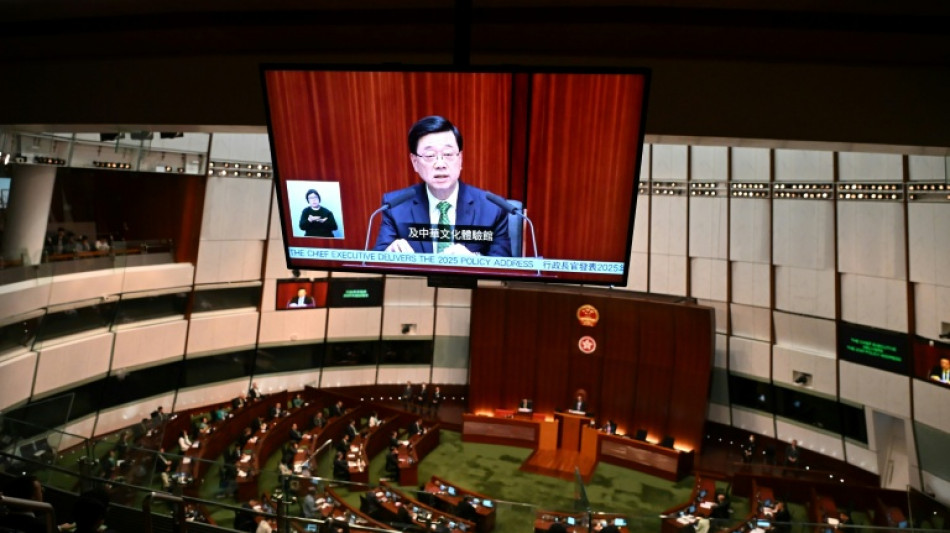 Hong Kong leader unveils plan to boost growth with border mega-project, AI push