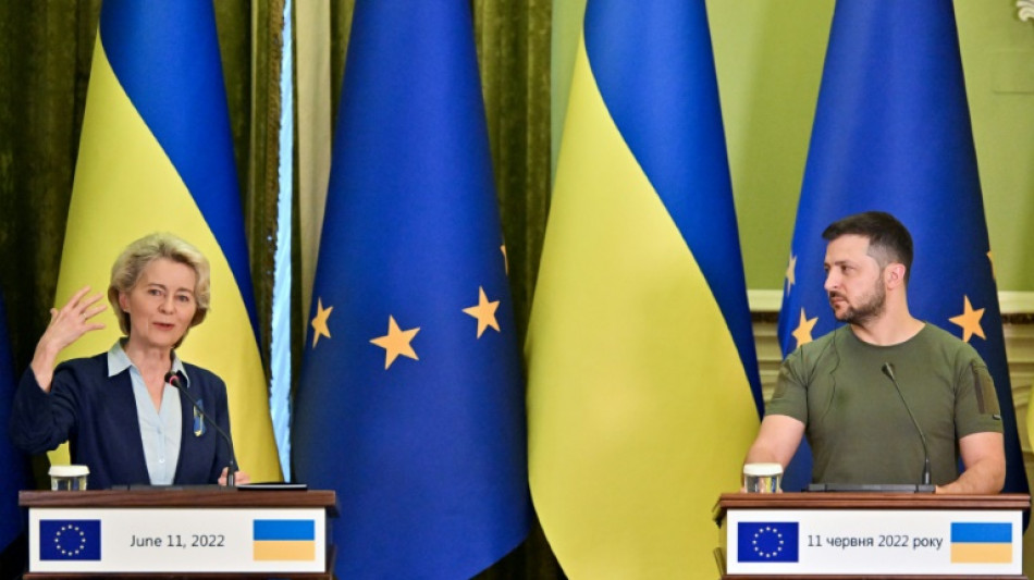 Von der Leyen sichert Ukraine in Kiew Unterst&uuml;tzung f&uuml;r EU-Beitritt zu