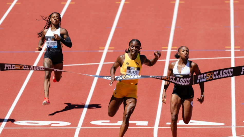 Jefferson-Wooden tops Alfred in Eugene 100m