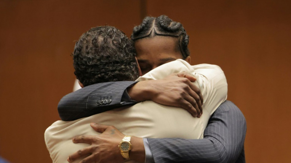 Le rappeur am&eacute;ricain A$AP Rocky relax&eacute; dans son proc&egrave;s pour agression avec arme