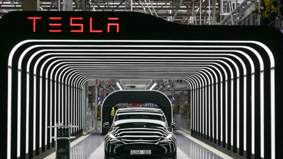 Arr&ecirc;t de la production dans l'usine allemande de Tesla apr&egrave;s un incendie volontaire