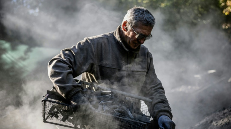 Crise &eacute;nerg&eacute;tique: dans la Ni&egrave;vre, un charbonnier traditionnel fait feu de tout bois