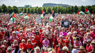 Una marea roja en La Haya para pedir al gobierno neerland&eacute;s luchar contra "genocidio" en Gaza