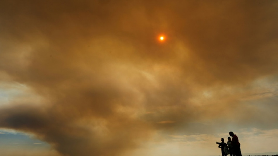 Espagne: un gigantesque nuage de fum&eacute;e issu d'un feu de for&ecirc;t &eacute;touffe Madrid
