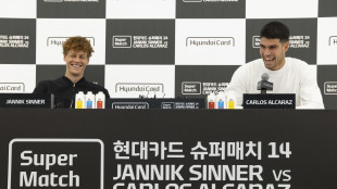 Risate, cori e applausi: show in campo a Seul per Sinner-Alcaraz