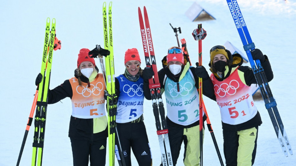 Durststrecke beendet: Biathletinnen jubeln &uuml;ber Staffel-Bronze