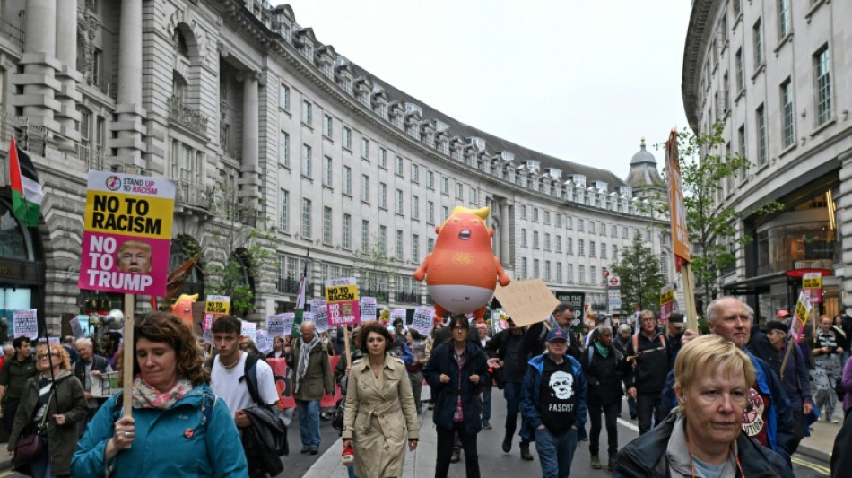 Tausende Menschen demonstrieren in London gegen Staatsbesuch von Trump