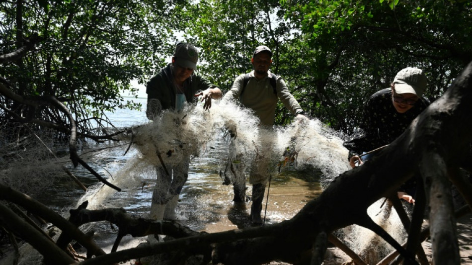 Lixo cobre santu&aacute;rio das aves mar&iacute;timas nas ilhas do Golfo de Fonseca