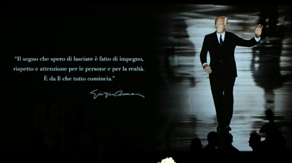 "La fin d'une &eacute;poque": Milan rend hommage au "roi" Armani