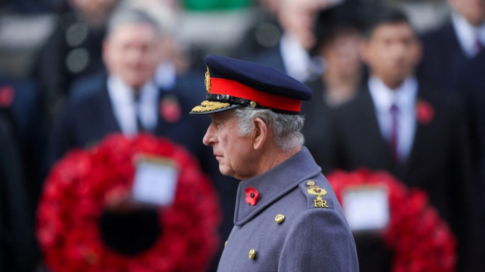 Royaume-Uni: le roi Charles participe &agrave; son premier "Dimanche du Souvenir"