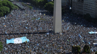 Mondial: ivres de joie, soulag&eacute;s, les Argentins par millions dans les rues