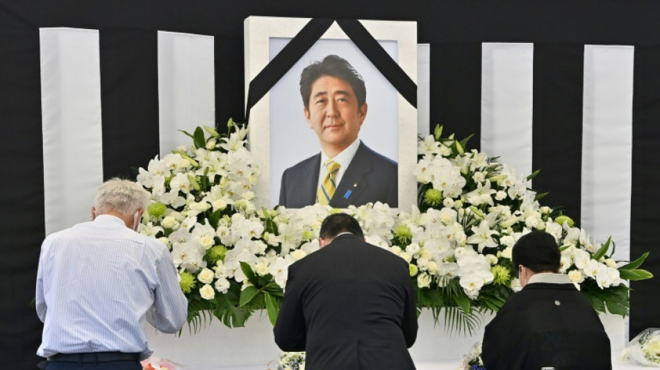 La c&eacute;r&eacute;monie des fun&eacute;railles nationales de Shinzo Abe s'est ouverte &agrave; Tokyo