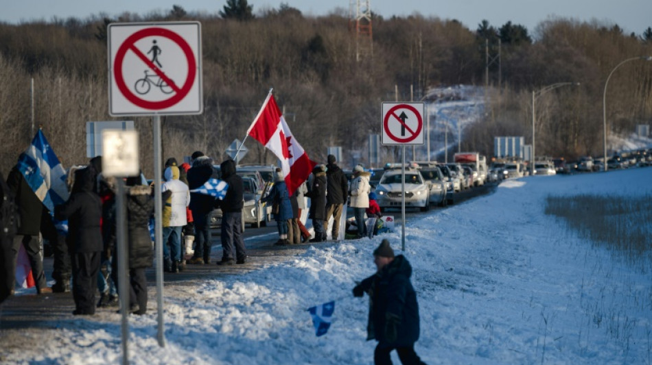 Canada: d&eacute;monstration de force &agrave; Ottawa des camionneurs contre les mesures sanitaires 