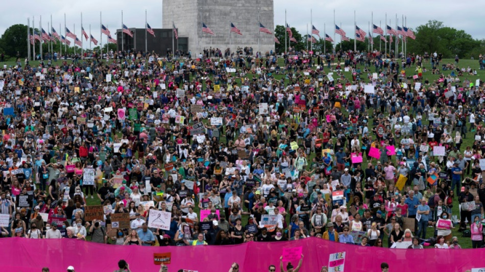 Zehntausende demonstrieren f&uuml;r Erhalt des Rechts auf Abtreibungen in den USA