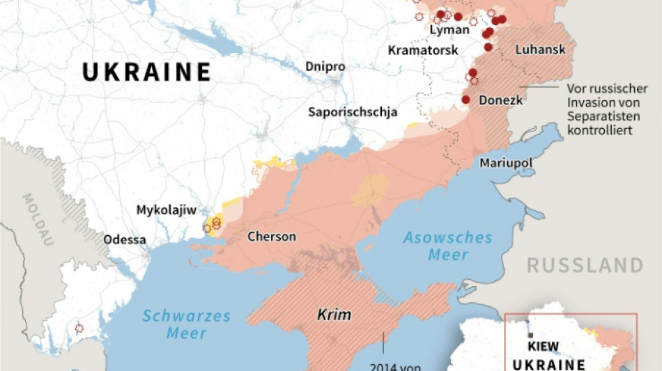 Ukraine meldet R&uuml;ckeroberung von Gebieten nahe Cherson