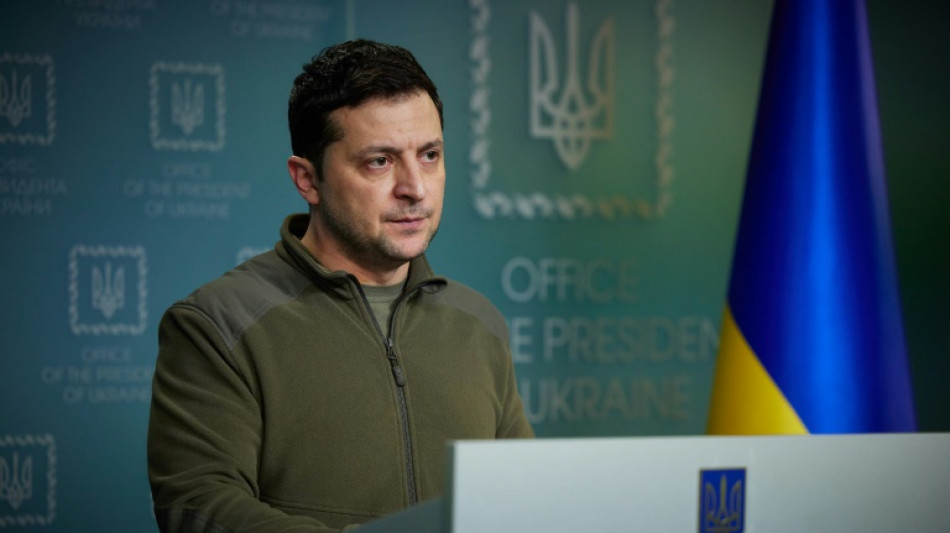 Le pr&eacute;sident ukrainien prend une dimension de chef de la r&eacute;sistance &agrave; l'invasion russe