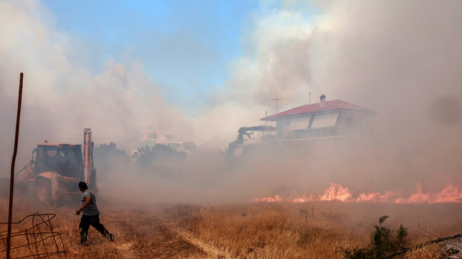 Beliebter Badeort wegen Brandes auf griechischer Insel Lesbos ger&auml;umt