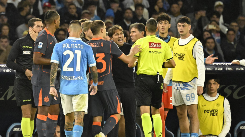Lite Lautaro-Conte, volano insulti e gestacci in campo