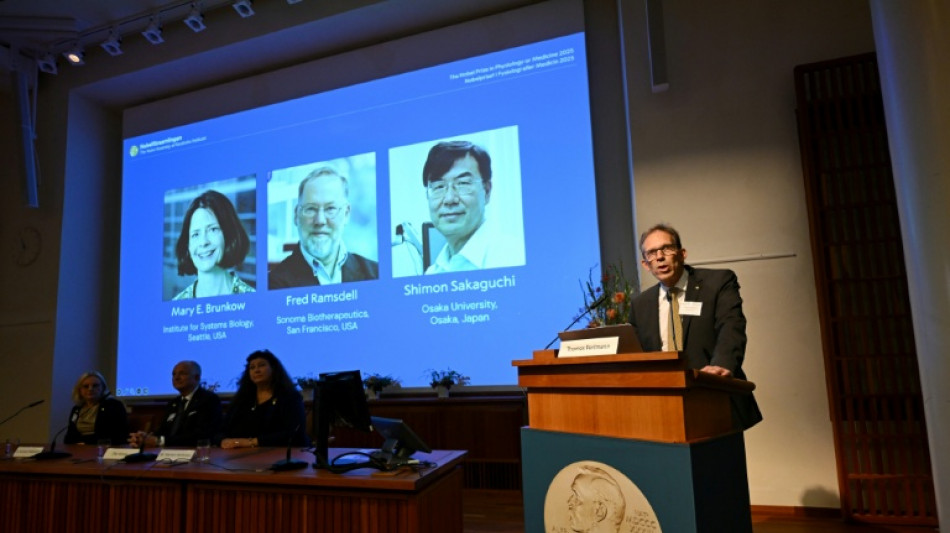 Le Nobel de médecine récompense la découverte des "gardiens du système immunitaire"